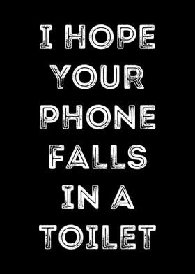 Phone in toilet