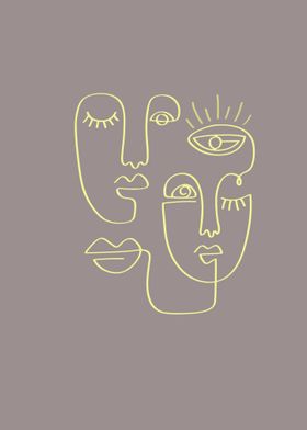 ONE LINE FACES 2