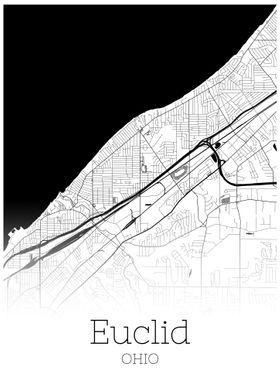 Euclid Ohio City map