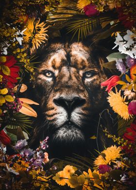 The Lion King in Flowers