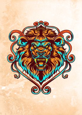 Abstract Lion