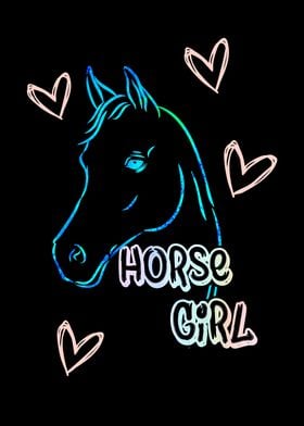 Horse Girl Riding Wall Art