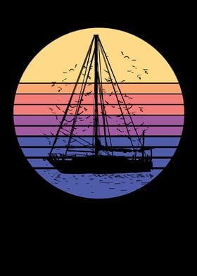 Sailing Boat Retro