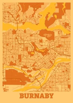 Burnaby Sunset City Map