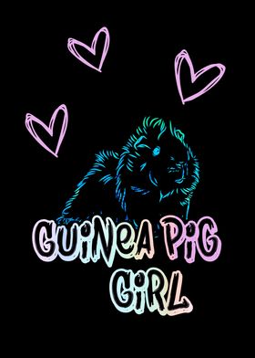 Guinea Pig Girl Wall Art