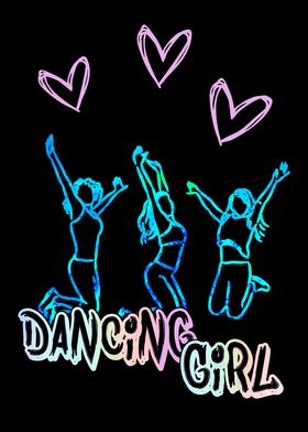 Hip Hop Dancing Girl Art