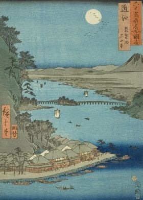 Lake Biwa In Omi 1853