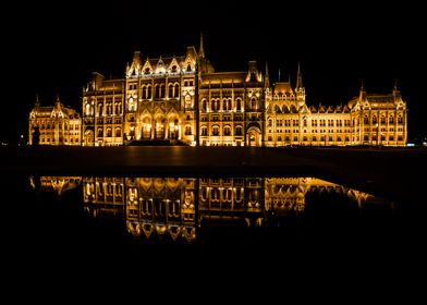 Hungarian Parliament Night