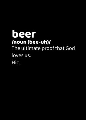 Beer Dictionary God Loves