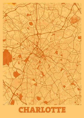 Charlotte Sunset City Map