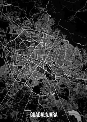 Guadalajara dark map