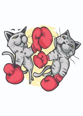 CUTE CAT BOXING FIGHTER