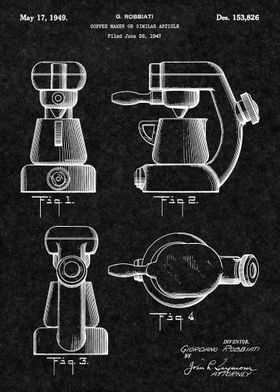 Coffee Maker Patent 1947