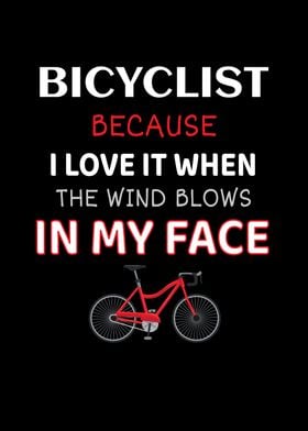 Bicyclist Wind Face Bike