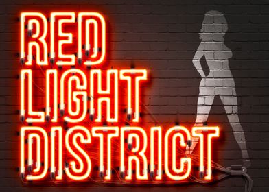 Red Light District neon