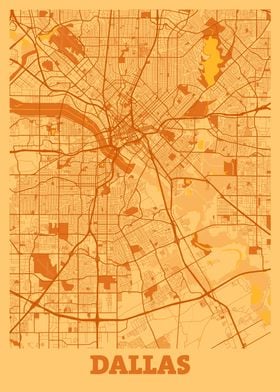 Dallas Sunset City Map