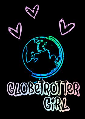 Globetrotter Girl Wall Art