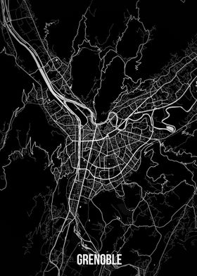 Grenoble dark map