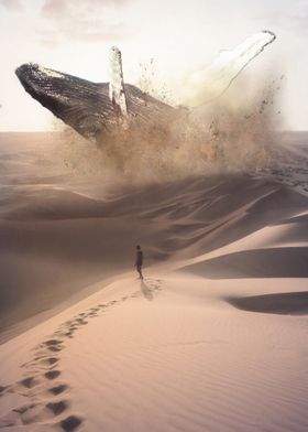 Blue Whale in the Desert