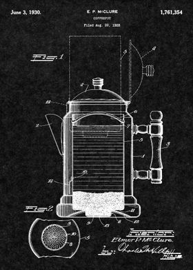 Coffee Pot Patent 1928