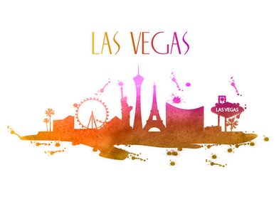 Las Vegas Skyline Color