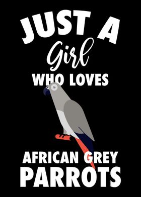 African Grey Parrot Girl P