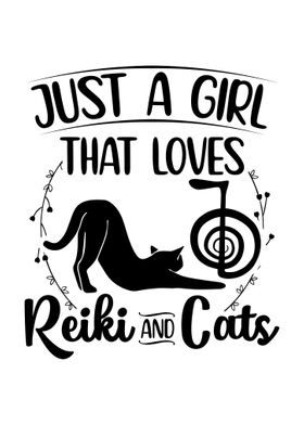 Reiki and Cats Girl Gifts