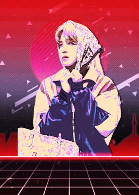 BTS Jimin 80s Poster