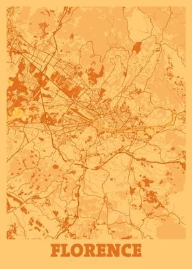 Florence Sunset City Map