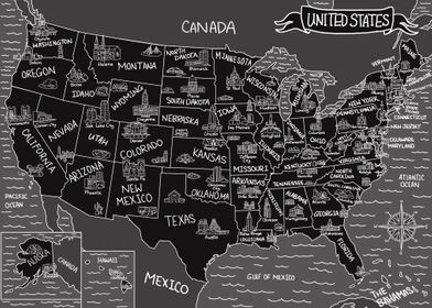 Dark Map of the USA