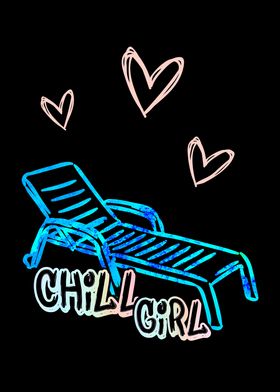 Chill Girl Holiday WallArt