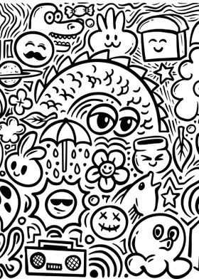 Doodle Poster Illustration