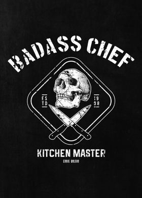 Badass Chef Skull Knives