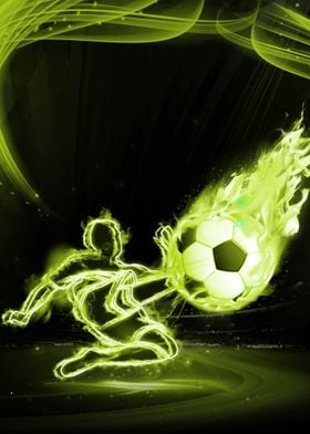 Football Player abstract
