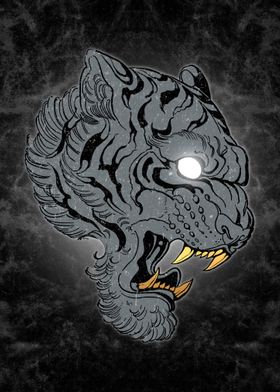 Tiger gray design 