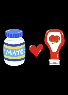 Mayonnaise Ketchup Mayo an