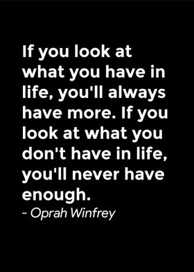 Oprah Winfrey Quote Poster