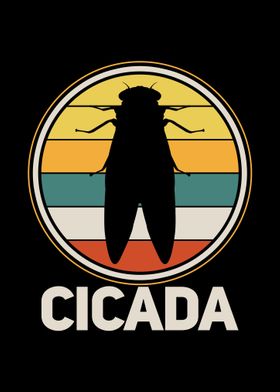 Cicada Insect Retro