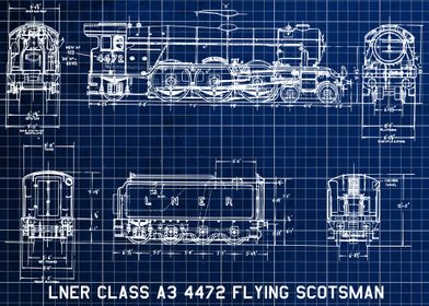 Blueprint Flying Scotsman