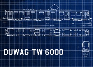 Blueprint of Duwag TW6000
