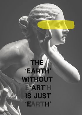 The Earth with art