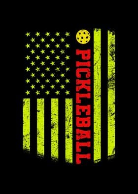 Pickleball USA Flag