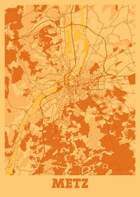 Metz Sunset City Map