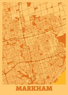 Markham Sunset City Map