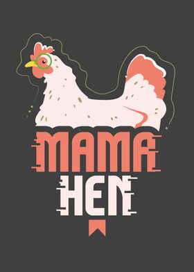 Vintage Mama Hen Chicken