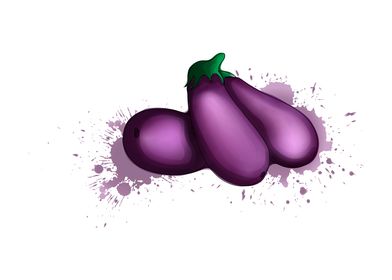 Eggplants print