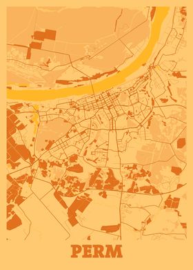 Perm Sunset City Map