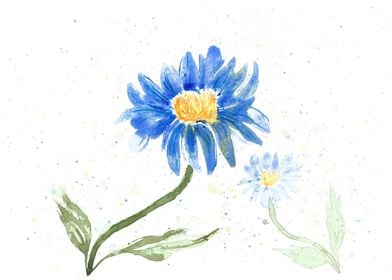 Simple blue flowers