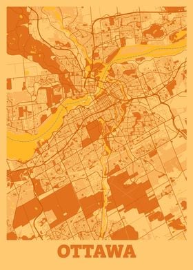 Ottawa Sunset City Map