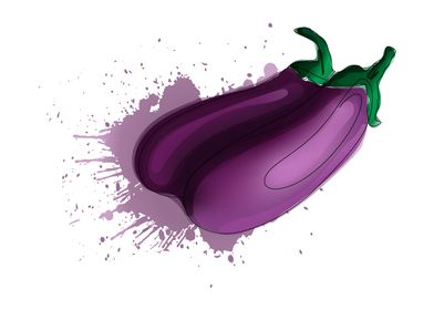 Eggplants print